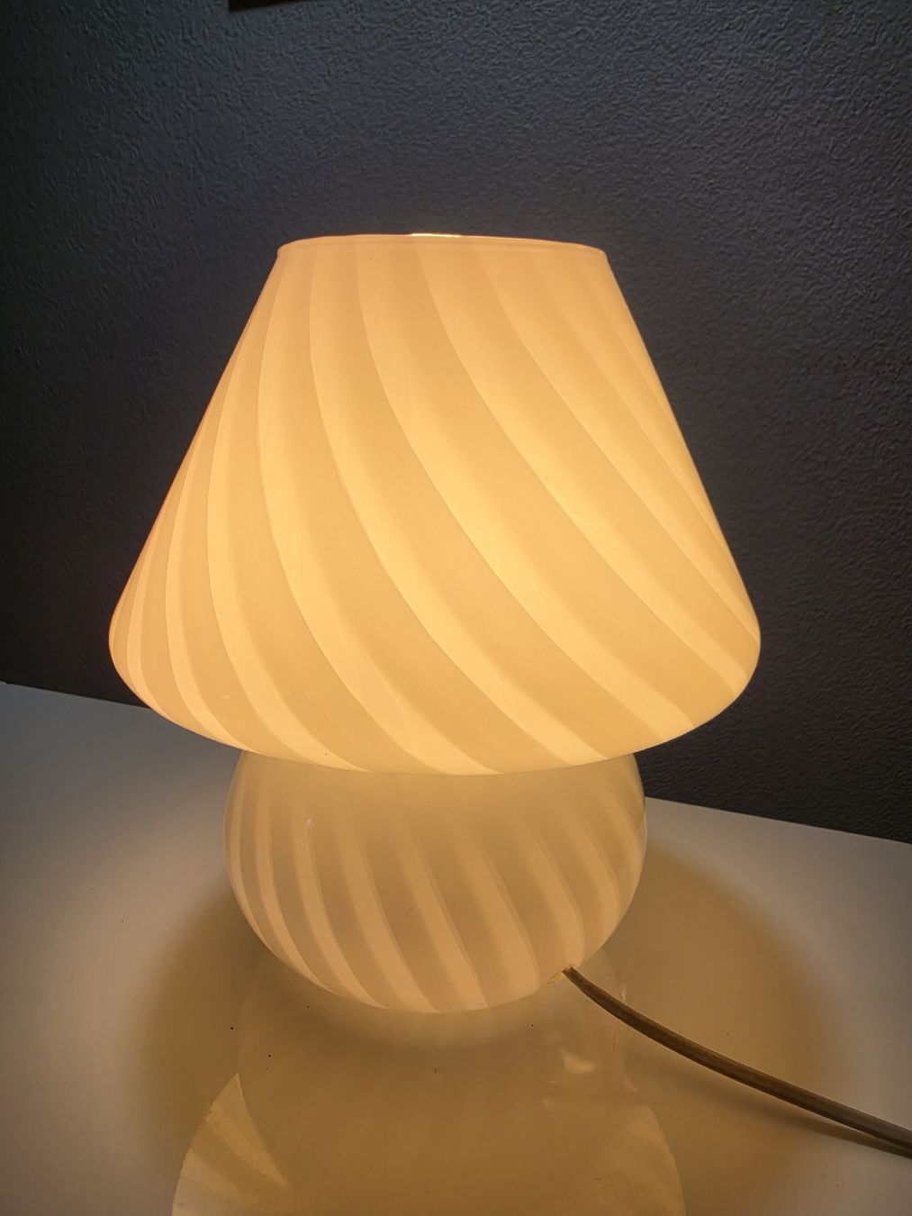 Murano Lampade: Tischlampe Pilzlampe Muranoglas – Usato da Winterthur venduto da xXSchwwizXx