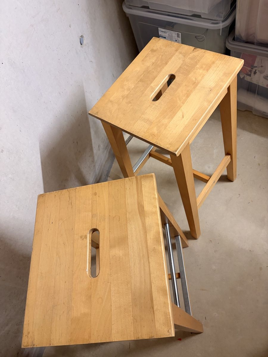 Sgabelli: Barhocker Holz Metall 2 Stk – Usato da Kerzers venduto da Beluluu 2