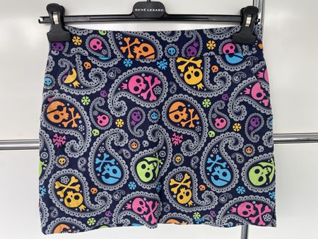 Loudmouth Golfrock mit Totenkopf Muster, Gr 4 US