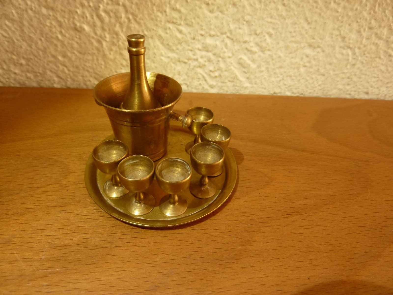 Piatti di portata: Vintage Miniatur Wein Servier Set klein süss Messing – Usato da Hochfelden venduto da swissice 1