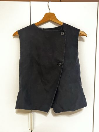 Zara Japandi Top aus Leinenmix Gr. S