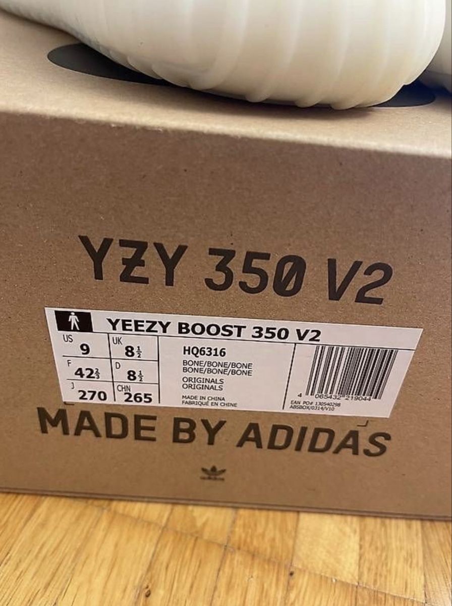 Adidas Chaussures hommes: Yeezy Boost 350 v2 Bone 42 2/3 – Neuf (Voir description) à Viganello par jel_7yzt 3
