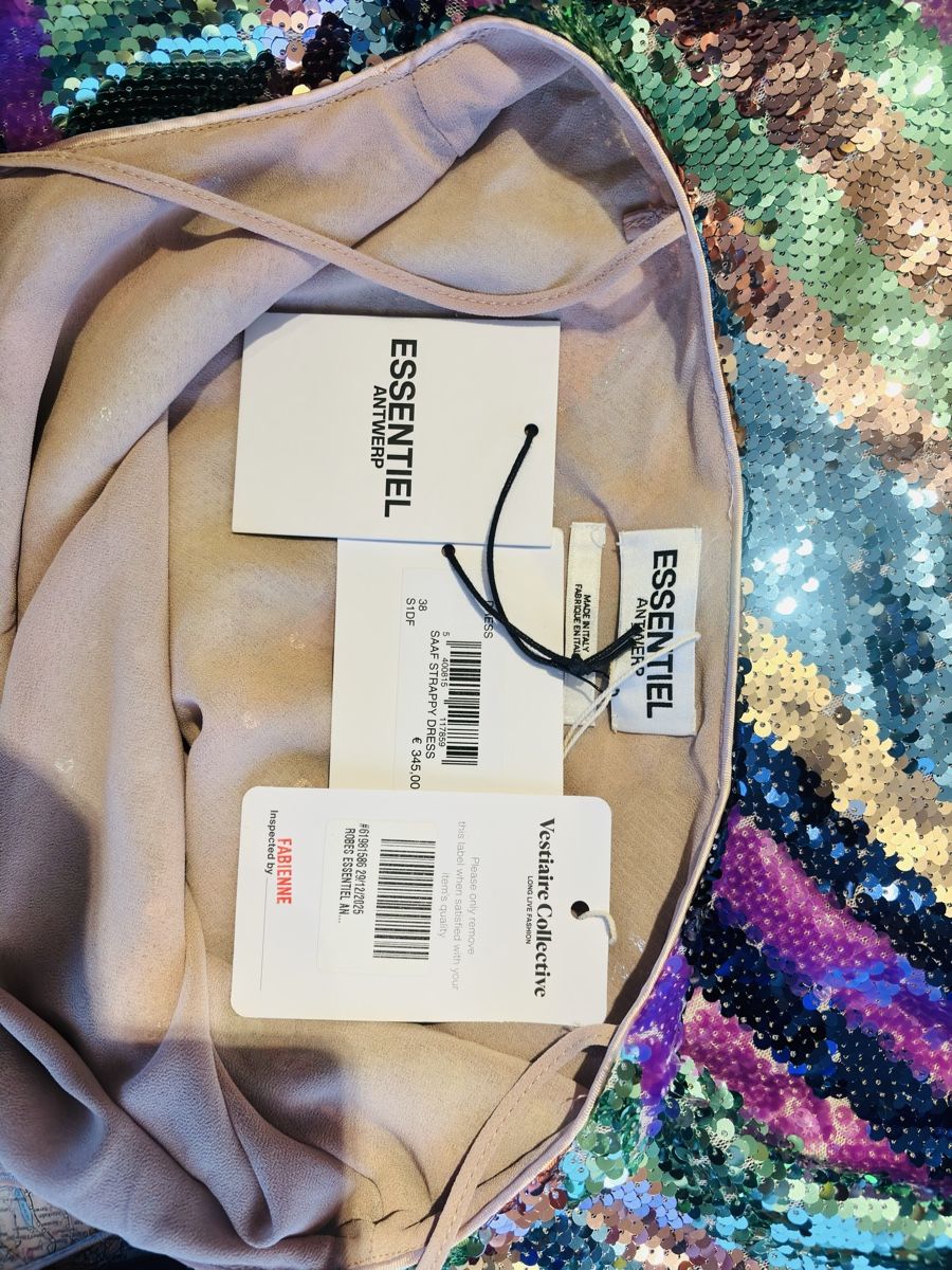 Essentiel Antwerp Vestiti: ESSENTIEL ANTWERP Multicolor Kleid Gr. 38 (NEU) – Nuovo e nell'imballaggio originale da Stäfa venduto da Goldvreneli.07 3