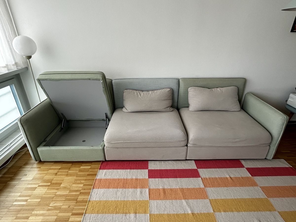 Divani: IKEA VALLENTUNA Modulsofa 3er-Set mit Stauraum – Usato da Basel venduto da qua_v7qp 1