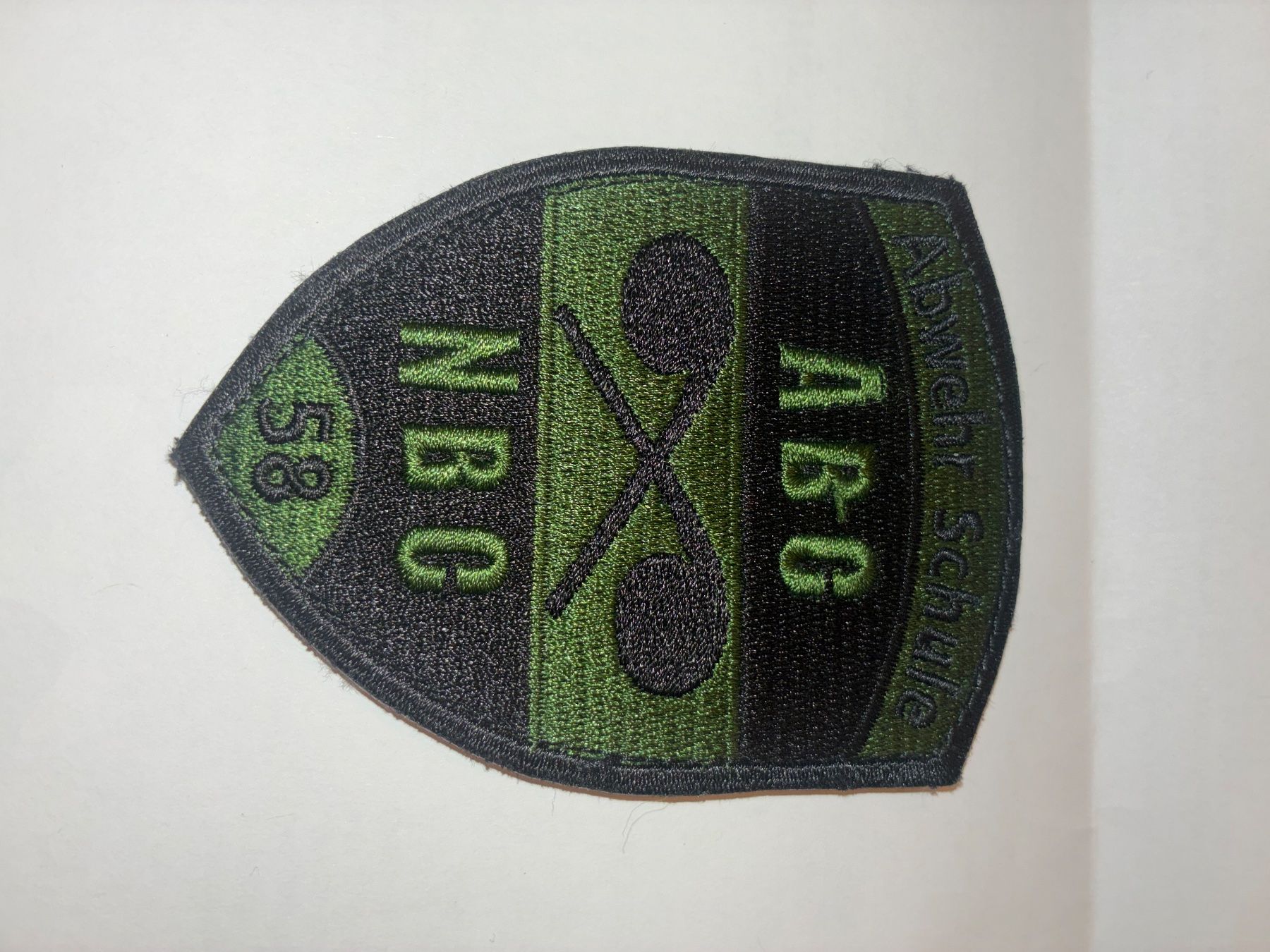 Schweizer Armee Patches: Klett Badge Abwehr Schule ABC 58 – Gebraucht aus Oberiberg von reimet
