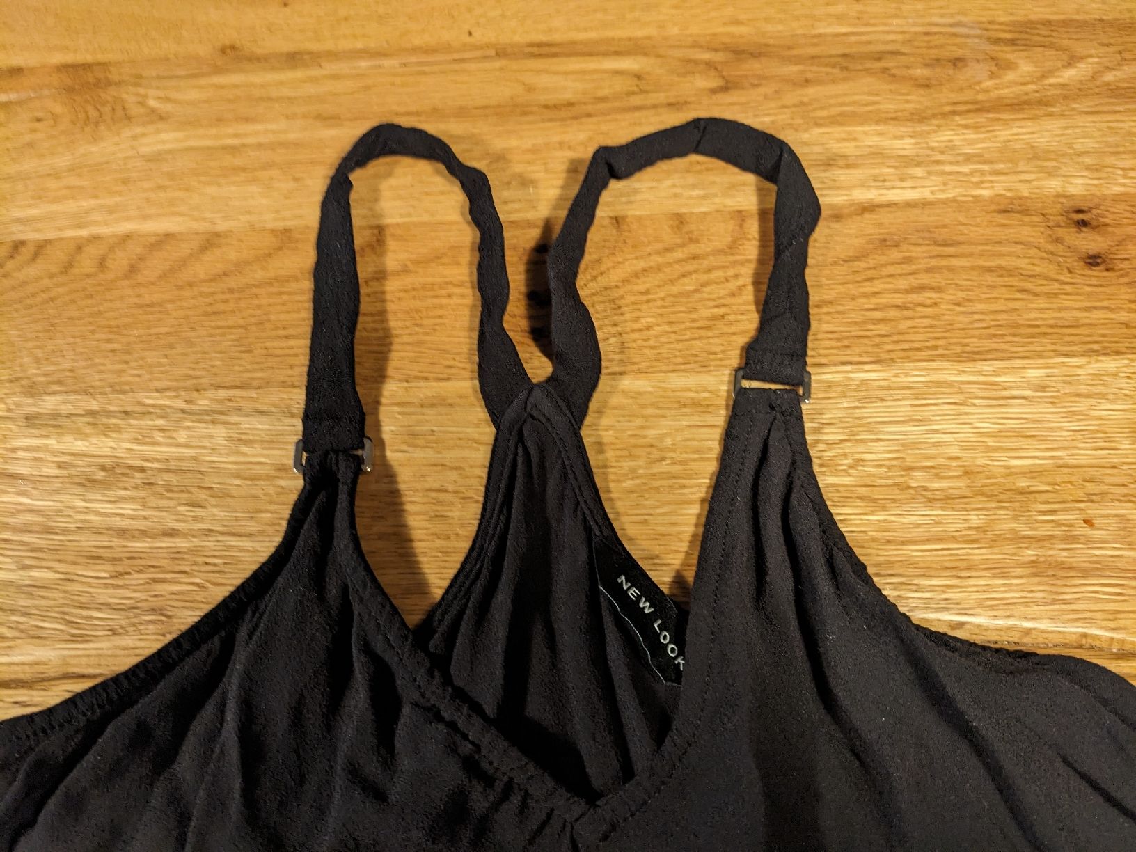New Look Top: Träger Top Schwarz Gr. 38 - luftig – Usato da Basel venduto da labaffe01 3