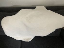 Kunst- Schaffell, weiss