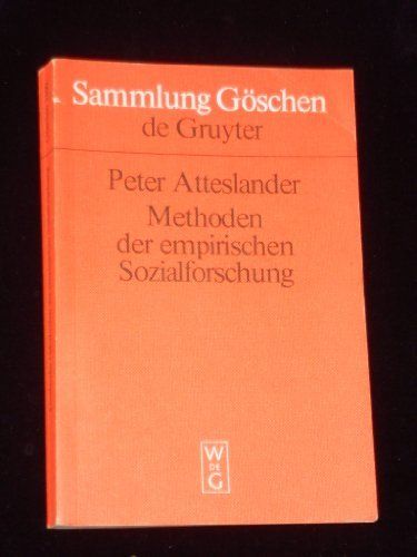 Bücher: Peter Atteslander, Methoden der empirischen Sozialforschung – Gebraucht aus Zürich von Tarafo5