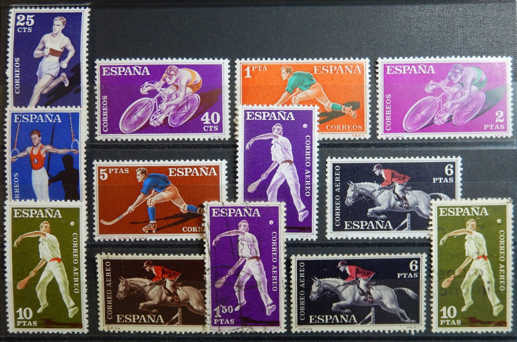 Tutti i francobolli: Spanien ex. 1201-1414 **/gest. 1960 – Usato da Zürich venduto da Muehlekauf