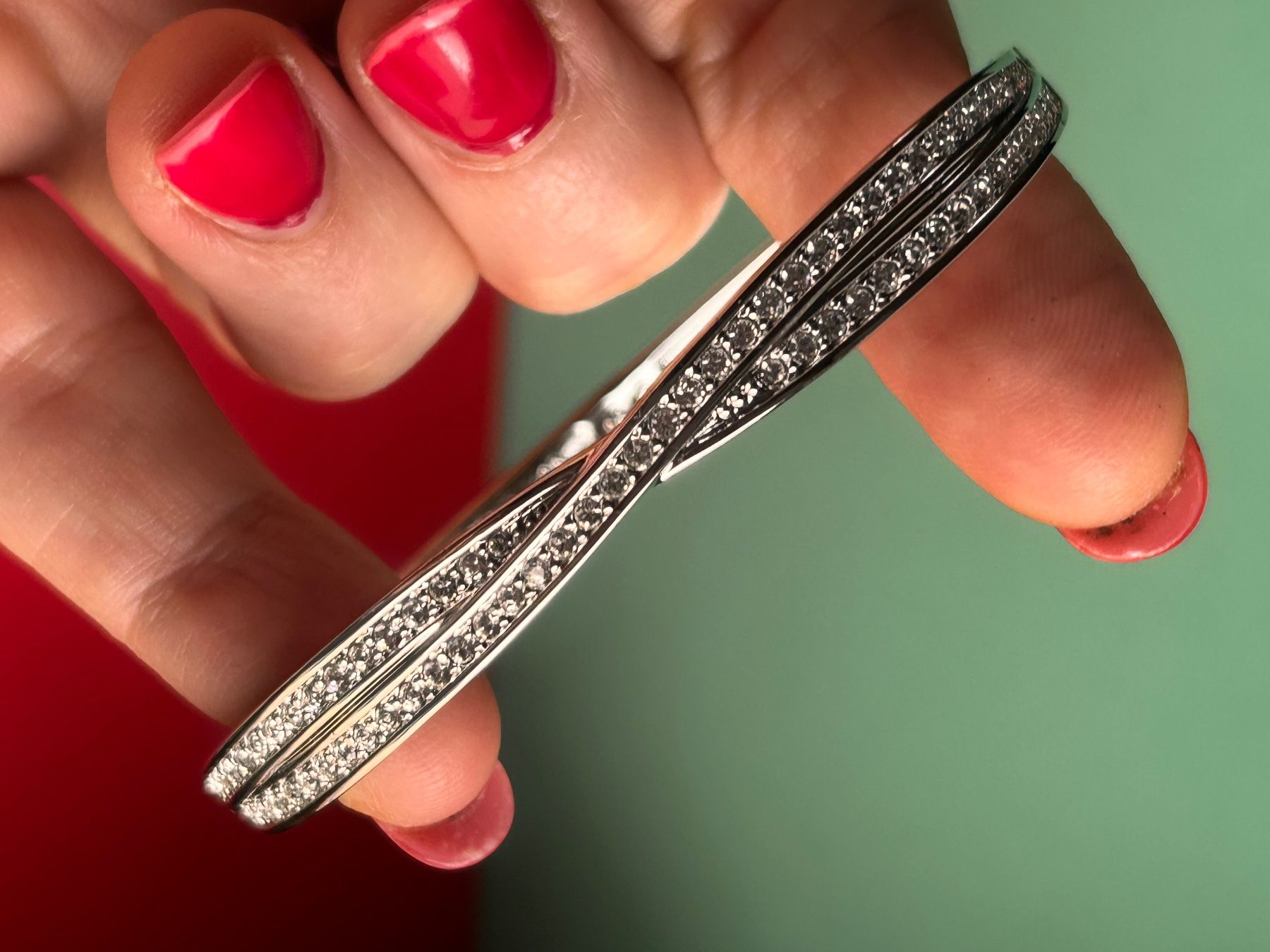 Swarovski Bracciali & Braccialetti: Damenarmreif SWAROWSKI mit Zirkonia – Usato da Laufen venduto da belleskulptur 1