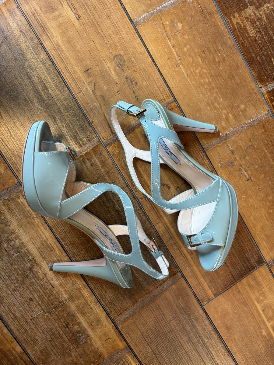 Prada Damenschuhe: Sandales Prada 40 bleu – Neu (gemäss Beschreibung) aus Dotzigen von SecondHandGems 3