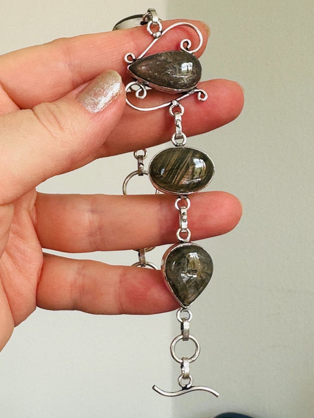 Bracciali & Braccialetti: Labradorite Gemstone Bracelet 7-8" – Nuovo e nell'imballaggio originale da Genève venduto da AGBERG 4