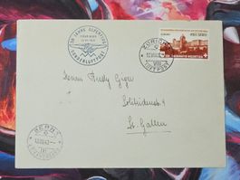 CL31 Enveloppe + Timbre Suisse 1943