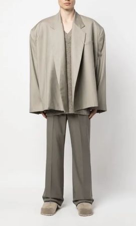 Hed Mayner Oversized Blazer Padded Strong Shoulder