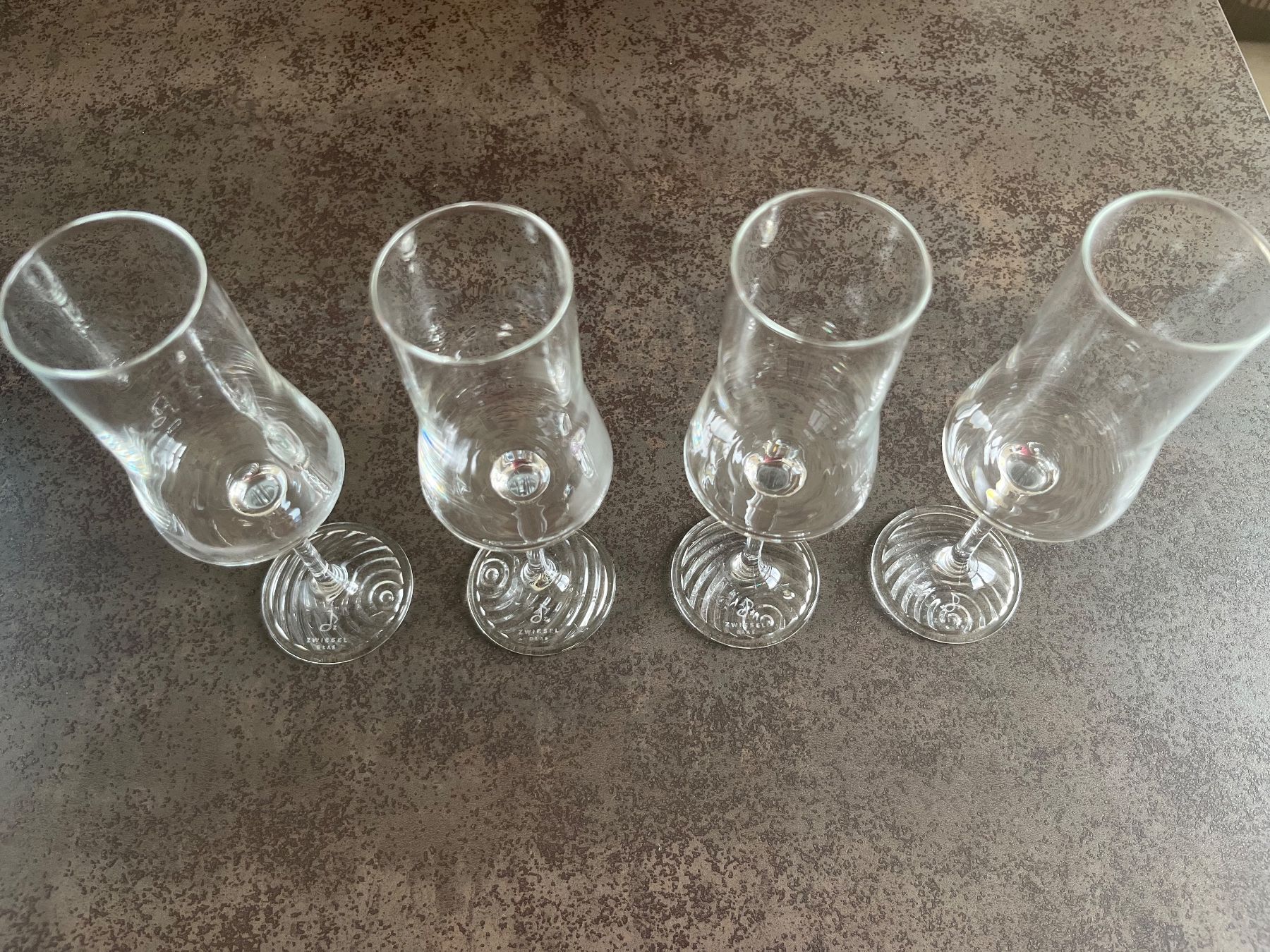 Zwiesel Bicchieri: Zwiesel Grappa Gläser 4er Set neuwertig – Nuovo e nell'imballaggio originale da Zollikofen venduto da Team-AlMa