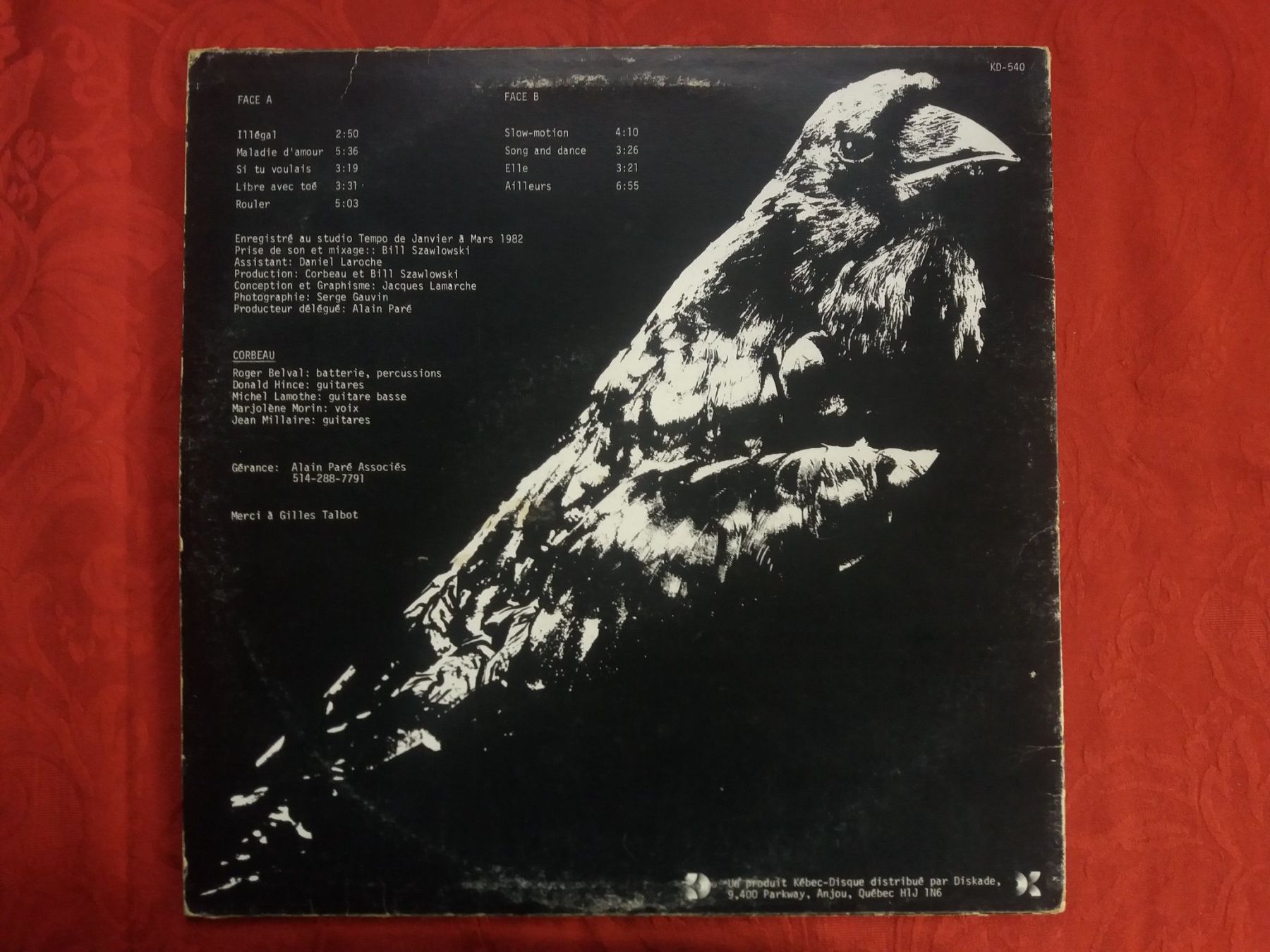 Vinyles: LP (Corbeau) Illégal – D'occasion à Meyrin par toutatis 1