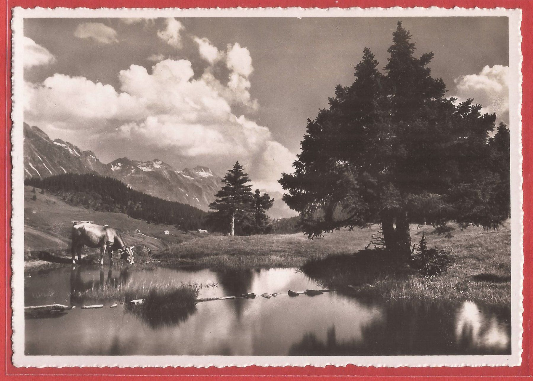 Ansichtskarten: San Bernardino - Gareda-See - ca. 1940 – Gebraucht aus Fislisbach von Porano