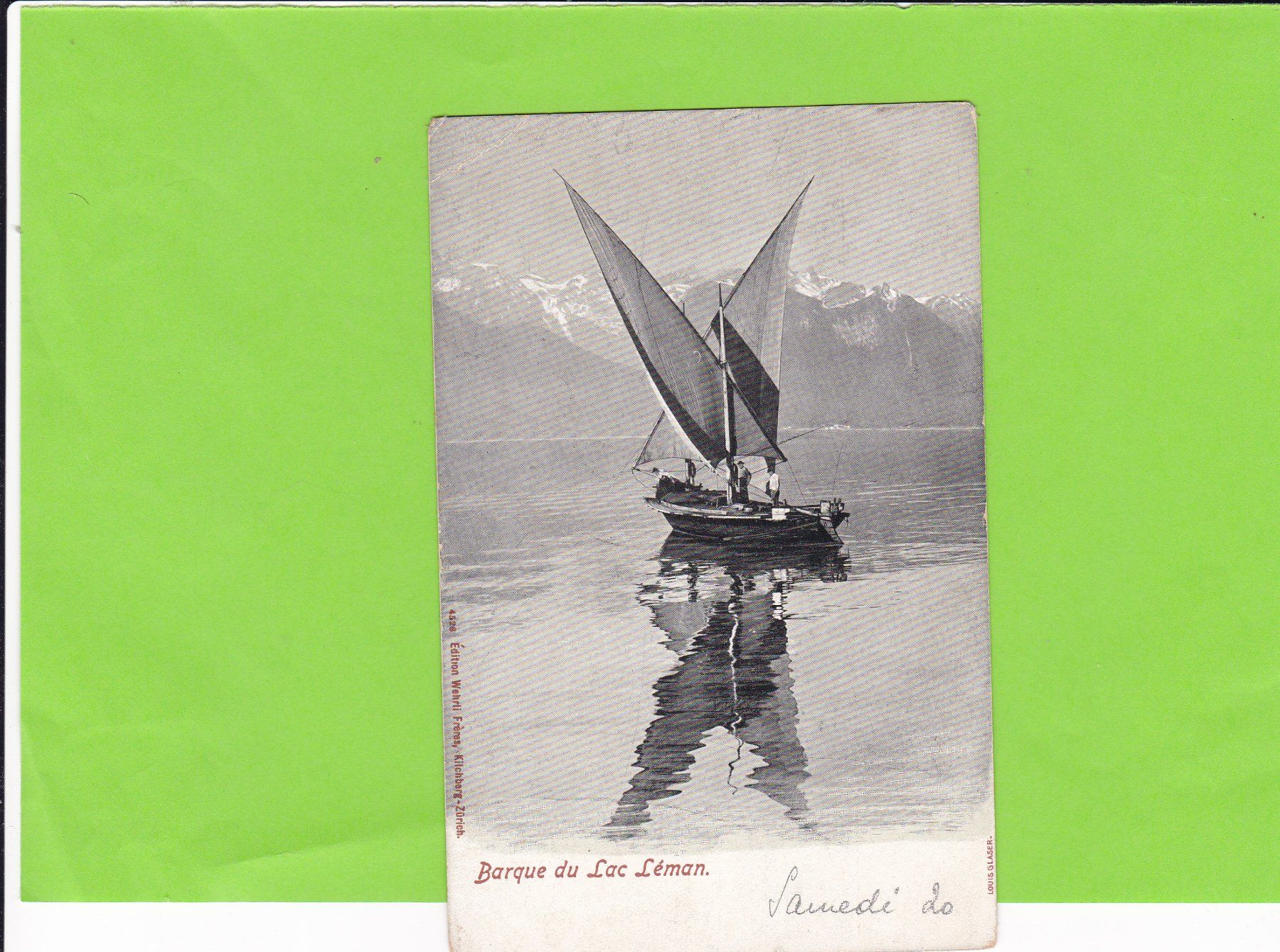 Cartes postales: Barque du Lac Léman – D'occasion à St. Peterzell par neckertal