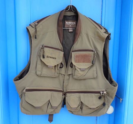 Simms Fliegenfischer Veste - Farbe helles grün