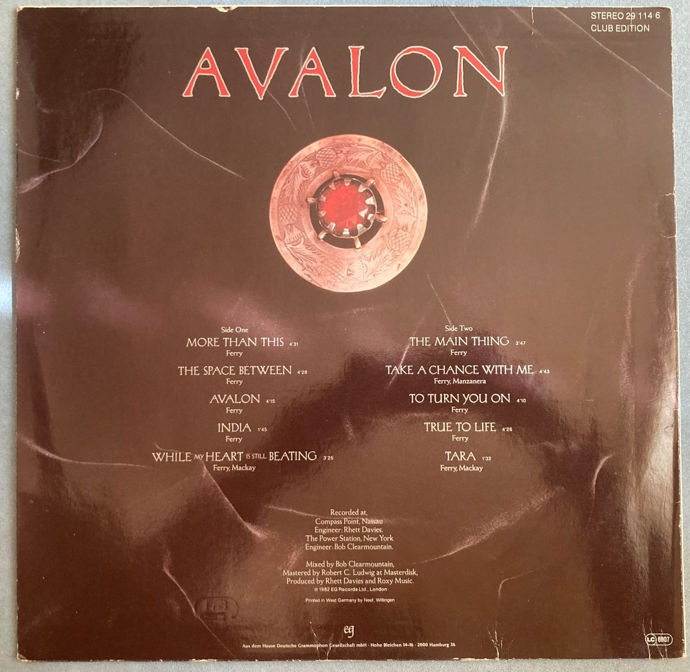 Dischi in vinile: ROXY MUSIC - AVALON – Usato da Poliez-Pittet venduto da Newtown-Records 1