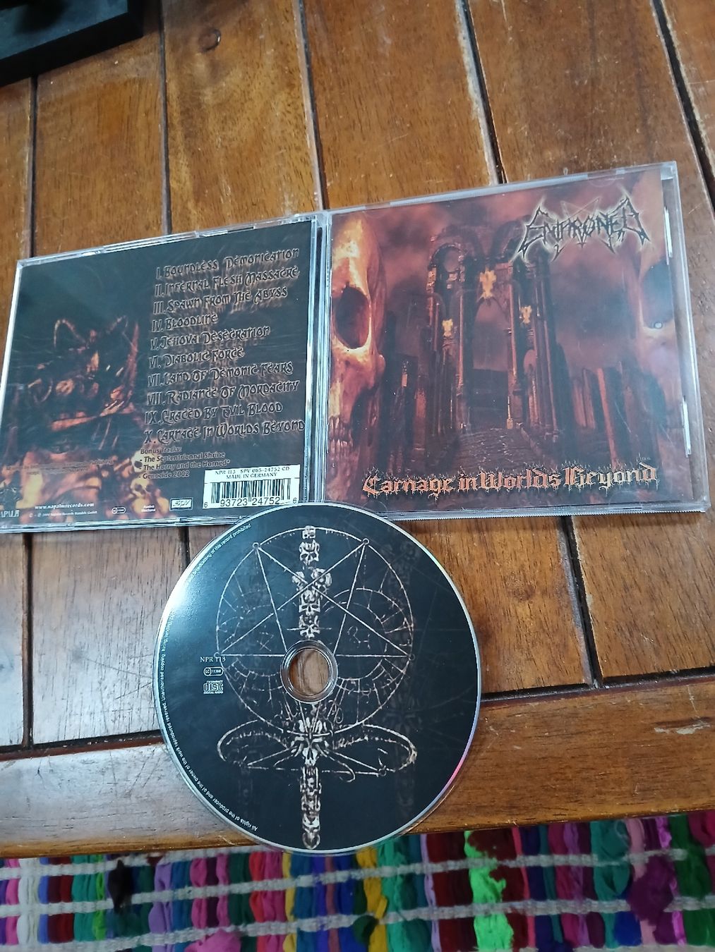 CD: enthroned- Carnage... – Usato da St-Cergue venduto da VeganWarrior