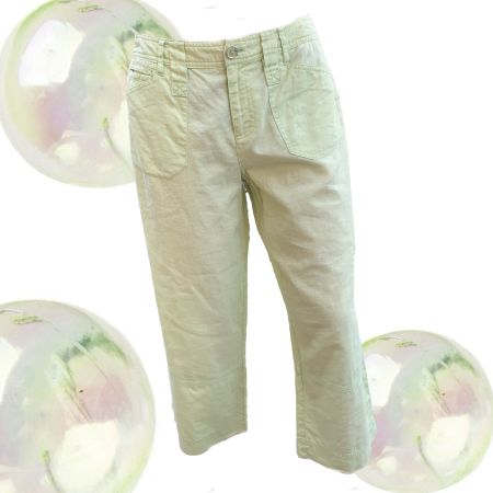 Biaggini Hose/Capri aus Leinen-Baumwollmischung in der Farbe