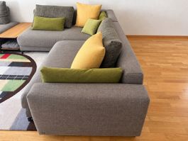 Rolf Benz Nuvola Designer Sofa incl. Bench & Oak Side Table