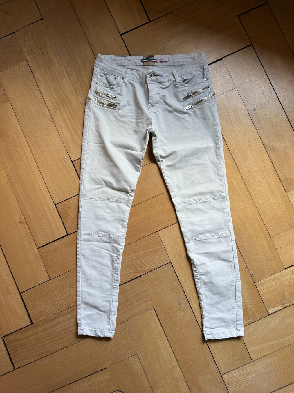 Please Jeans Pantaloni: PLEASE - Jeanshose offweiss M – Usato da Zürich venduto da Diazaio