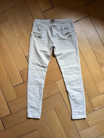 PLEASE - Jeanshose offweiss M