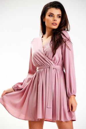 Sommerliches Wickelkleid in Altrosa, Perfekt für Dich, NEU M