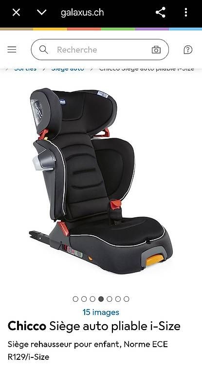 Chicco Seggiolini per auto: Siège auto pliable Fold & Go i-Size de Chicco – Usato da La Chaux-de-Fonds venduto da kellina 2