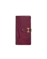 Hermès béarn Soufflet   Rouger  Alligator