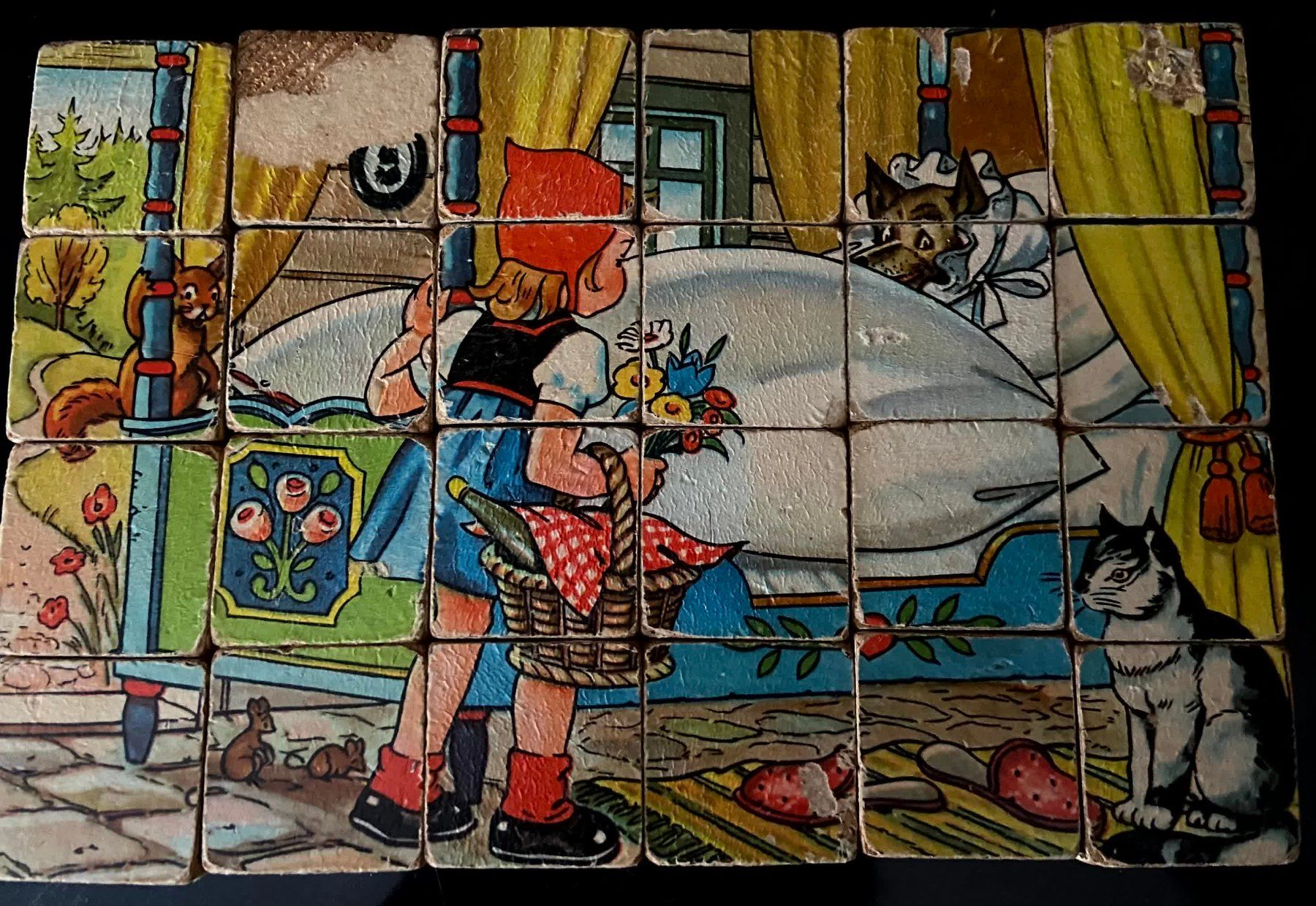 Puzzles: Altes Holz-Würfel-Puzzle-Märchen – Gebraucht aus Reinach AG von e5734h 5