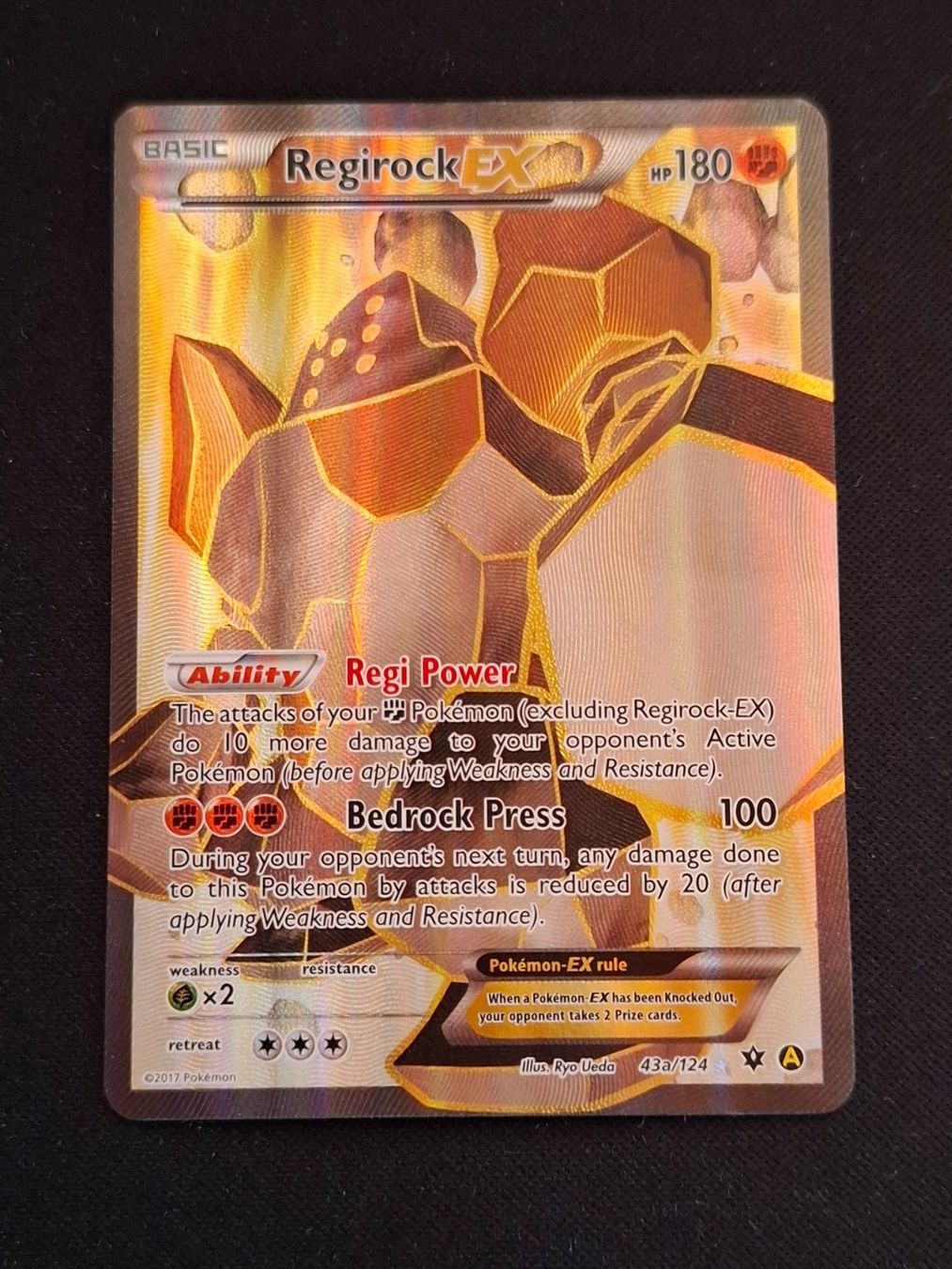 Pokémon Carte collezionabili: Pokemon Regirock EX 43a/124 Promo – Usato da Gammen venduto da Karbax