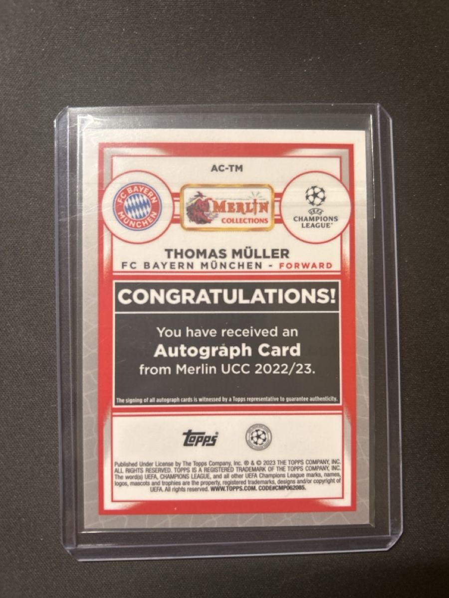 Topps Carte collezionabili: Topps Merlin Thomas Müller Auto Gold /50  – Usato da Greppen venduto da hcv_cc2r 1