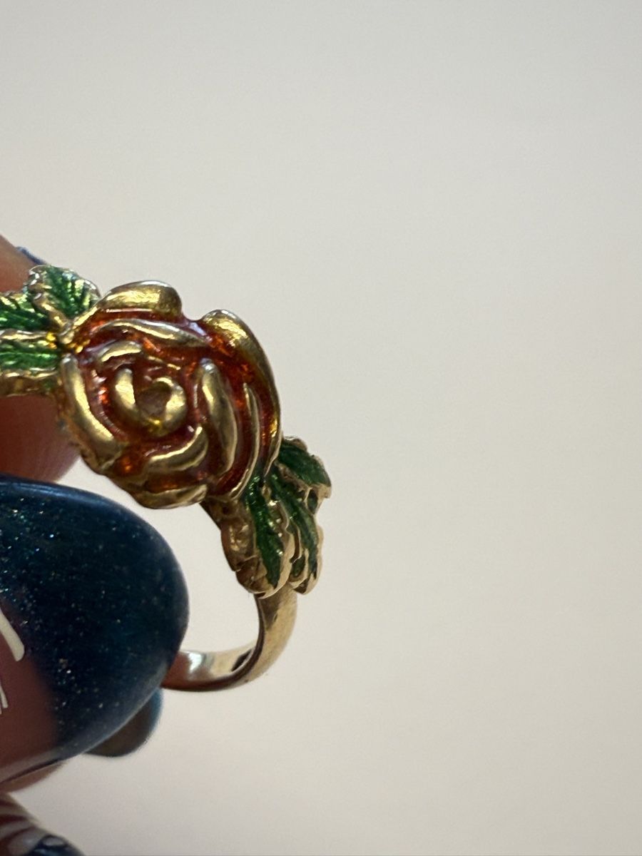 Ringe: Gold Ring mit Rose, Grösse 17.5mm, Top Zustand – Gebraucht aus Roggwil BE von Viking72 1