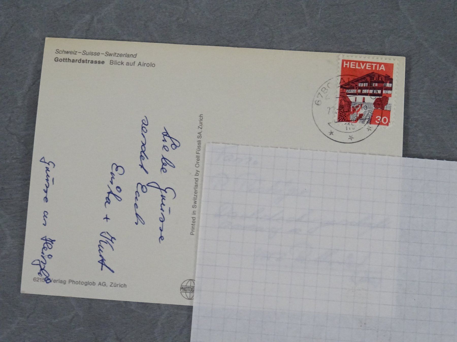 Cartes postales: Postkarte Gotthardstrasse Blick auf Airolo – D'occasion à Rothrist par heinrich1966 1