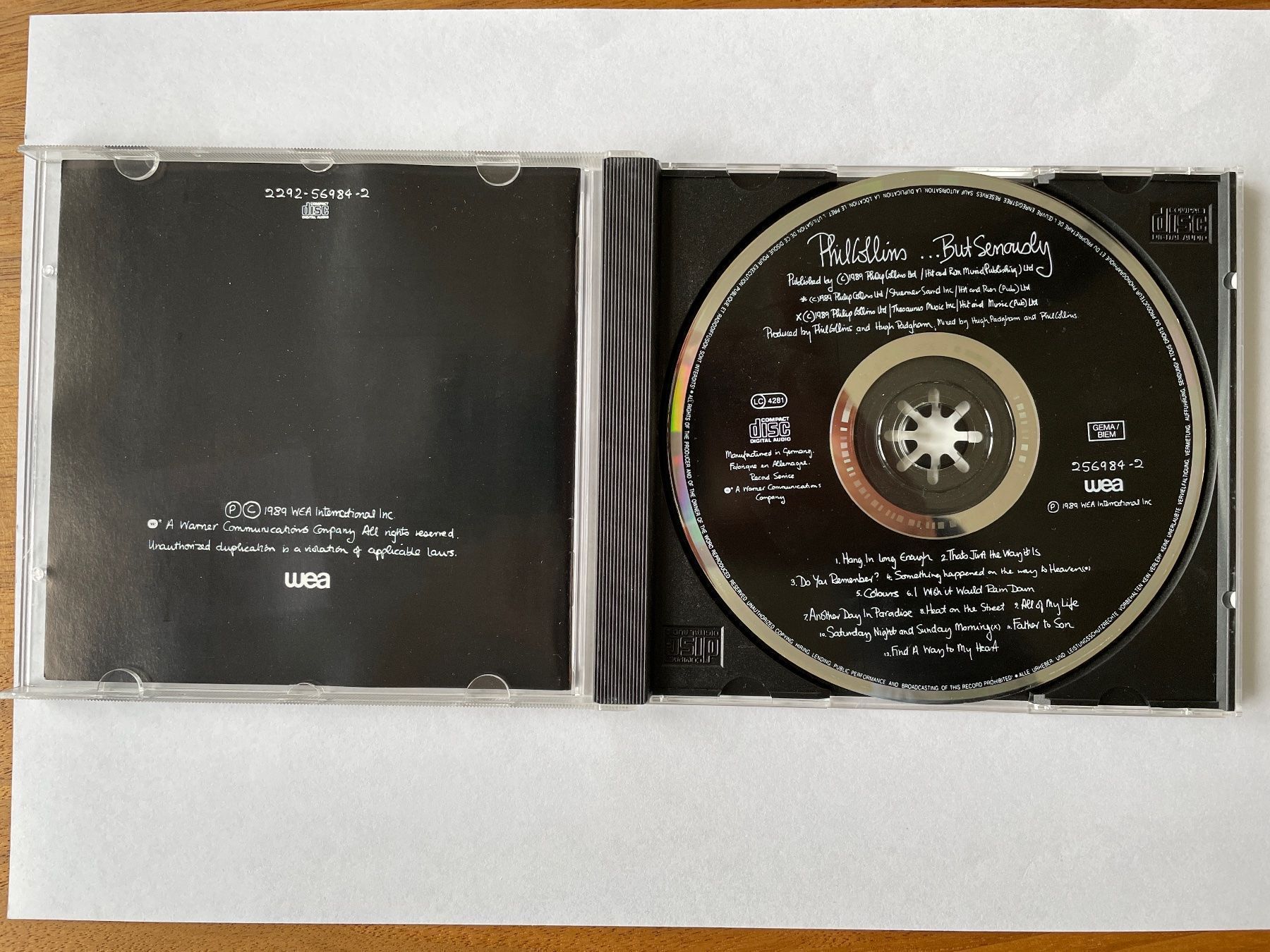 CDs: CD Phil Collins – Gebraucht aus Adligenswil von Treegarden 2
