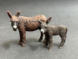 Schleich 13661 Poitou Esel und Fohlen