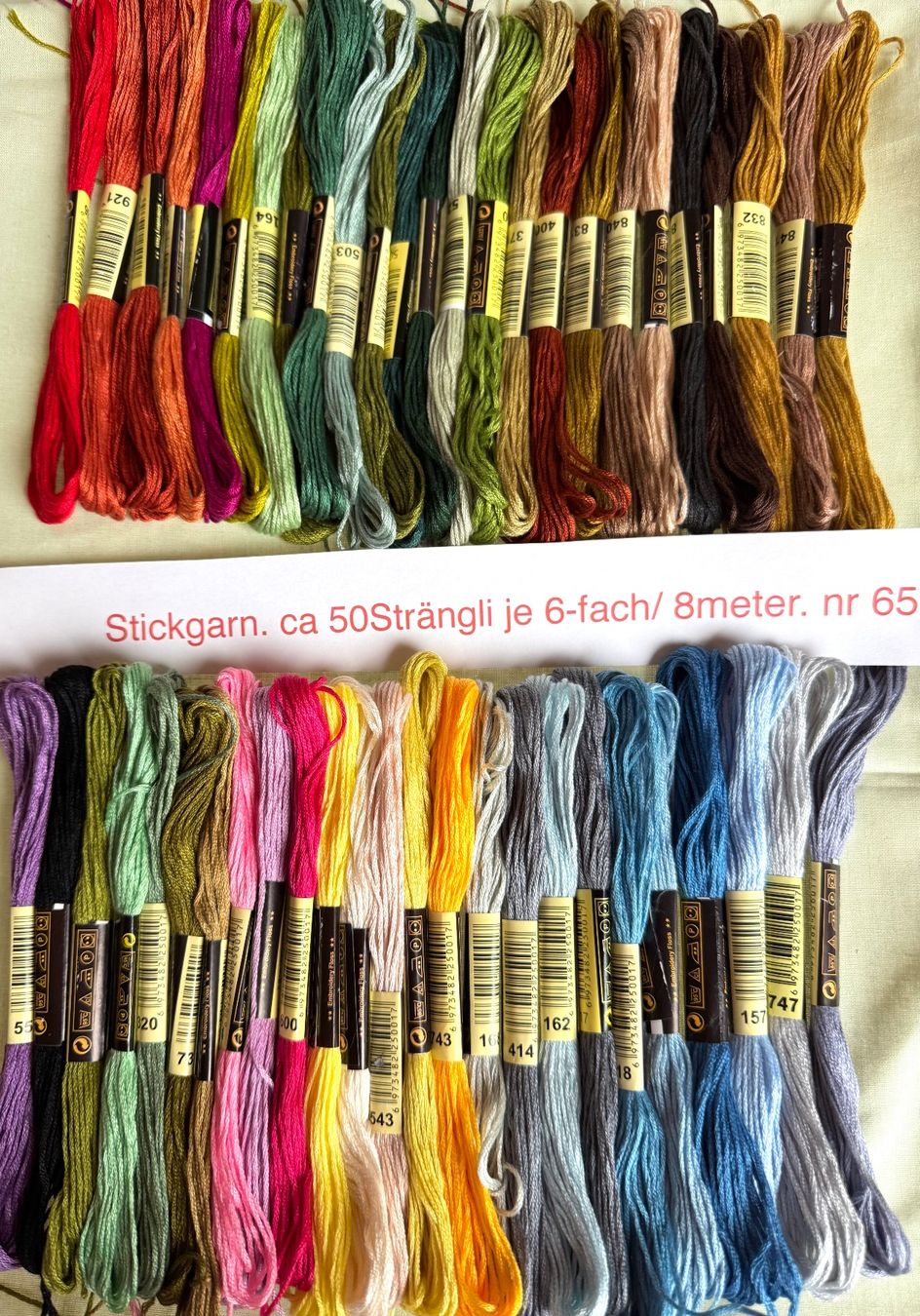 Kit bricolage: Stickgarn Garn  50 x  TOP Regenbogenfarben Basteln – Nuovo e nell'imballaggio originale da Leuggern venduto da unico10 4