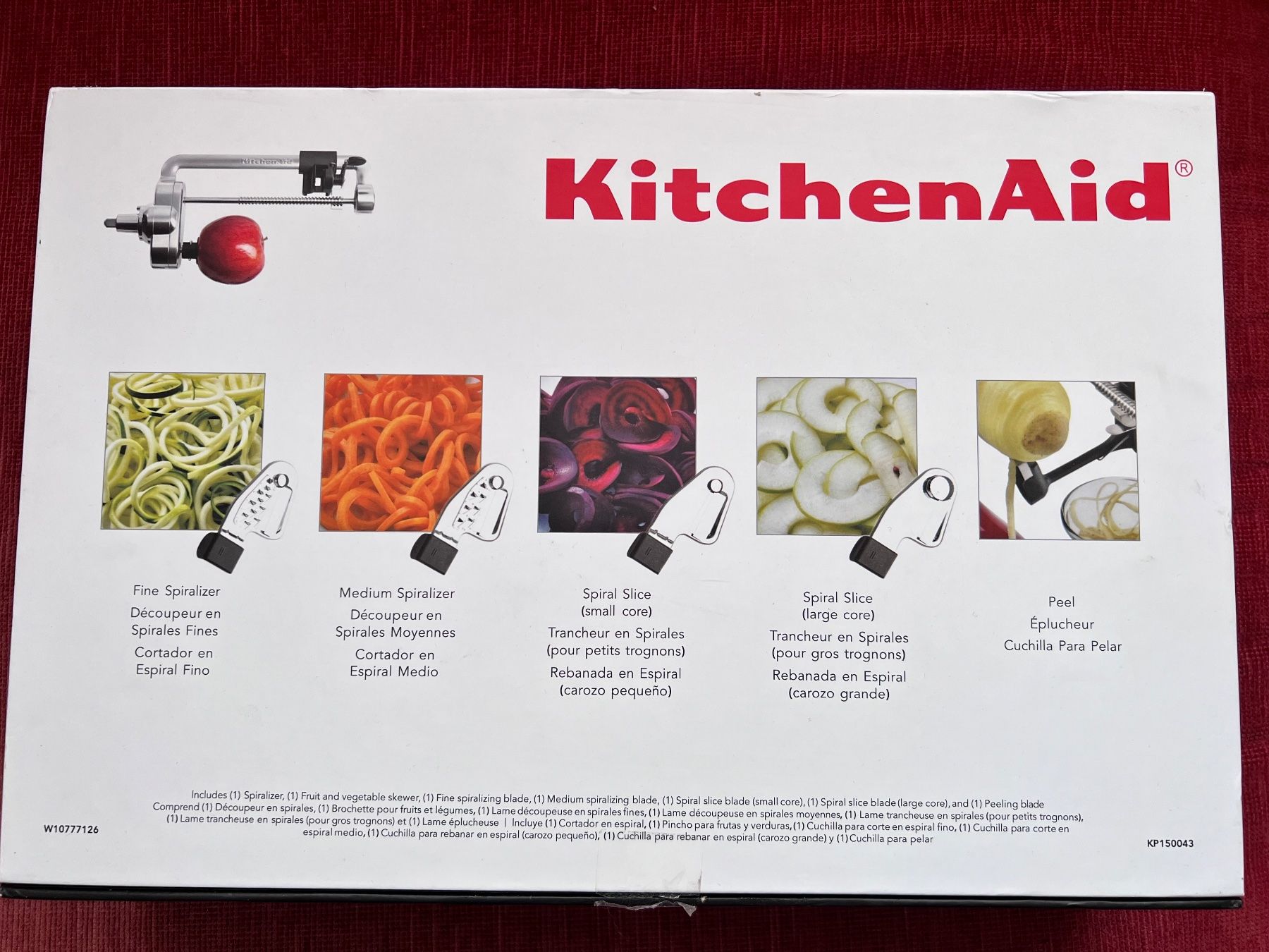 Elettrodomestici da cucina: KitchenAid Spiralschneider KSM1APC gebraucht im Set – Usato da Sool venduto da Onyxfa 1
