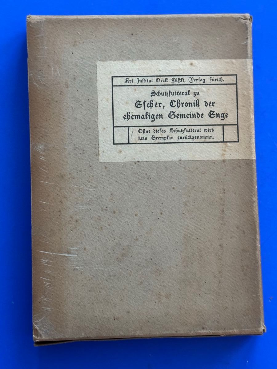Libri: Chronik der ehemaligen Gemeinde Enge (Zürich). 1918 – Usato da Adliswil venduto da buch_und_kunst 7