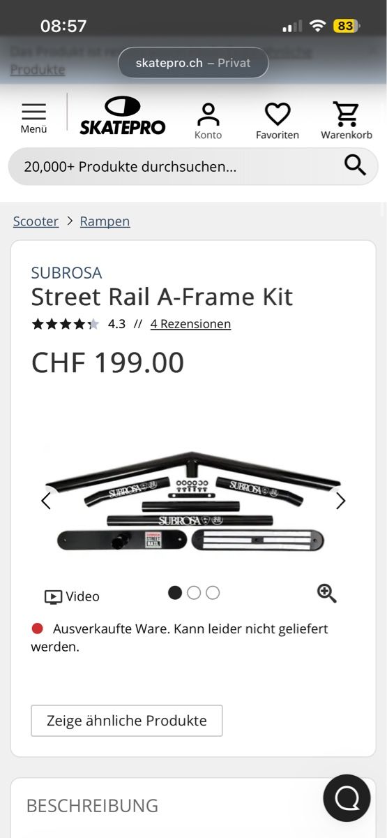 Skateboards: Subrosa A-Frame Kit – Neu und originalverpackt aus Oberwil b. Zug von jer_k6v2 3