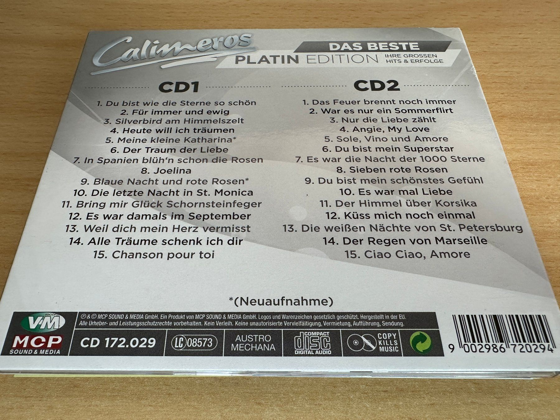 CD: Calimeros – Das Beste Platin Edition - 2 CD – Usato da Rikon im Tösstal venduto da Alpenmutz 1