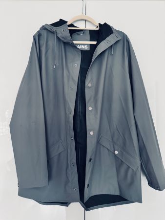 RAINS Regenjacke Grau Grösse M