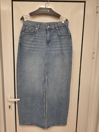 Maxi-Jeansrock in Hellblau, Gr.40 
