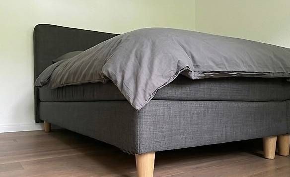 Ikea Letti: IKEA DUNVIK Boxspringbett 180×200 cm  dunkelgrau – Usato da Bern venduto da YTGuggi 1