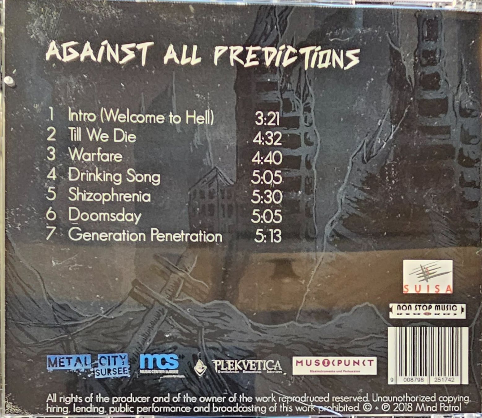 CDs: Mind Patrol – Against All Predictions – Gebraucht aus Wahlen b. Laufen von Cg10 1
