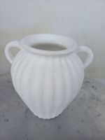 neu: Vintage Amphore (klein), Blumenvase, Ton, Weiss