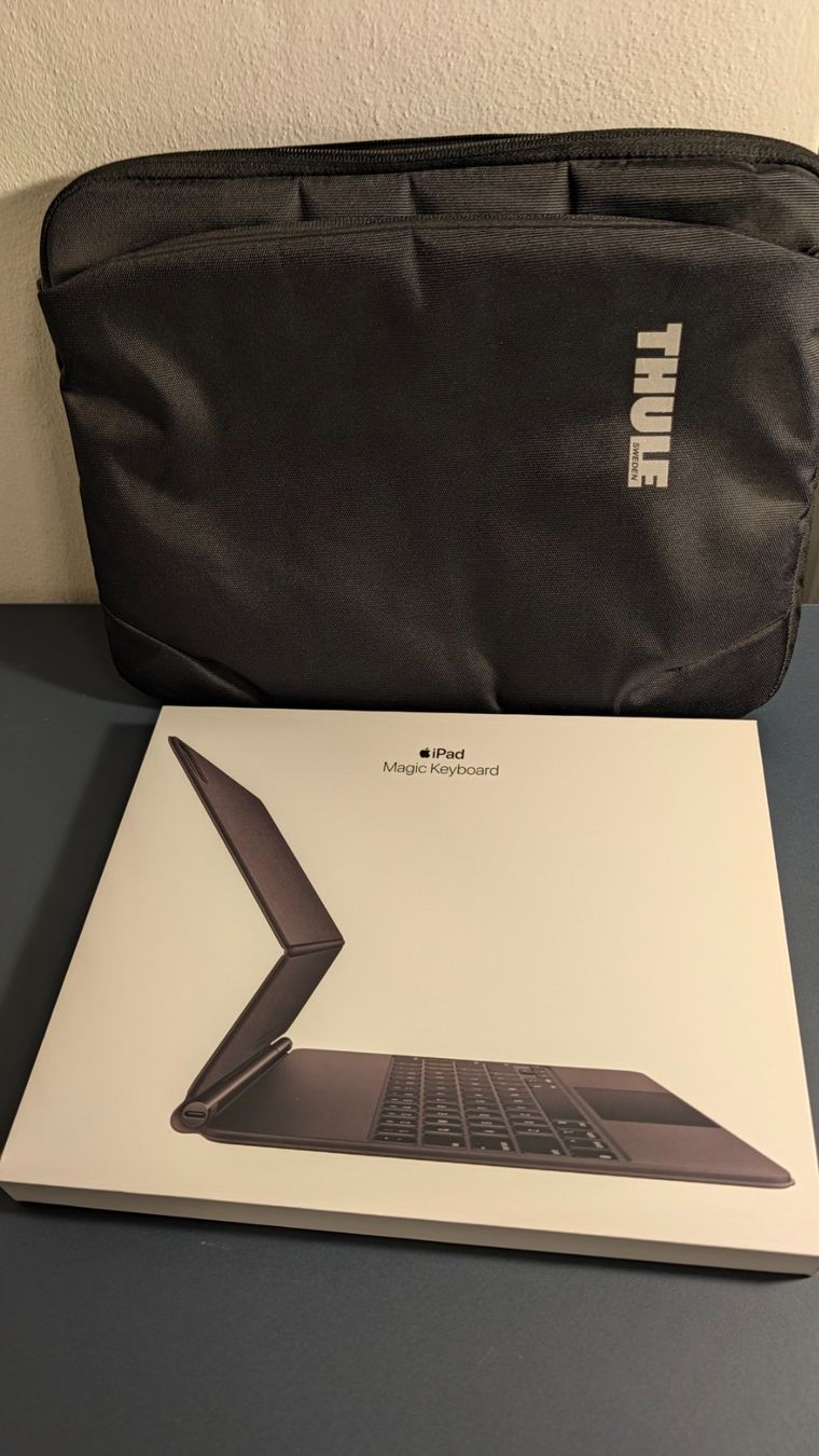 Apple Tastaturen: Apple Magic Keyboard 12.9" (A1998) + Thule Subterra – Gebraucht aus Uster von Pierre1969